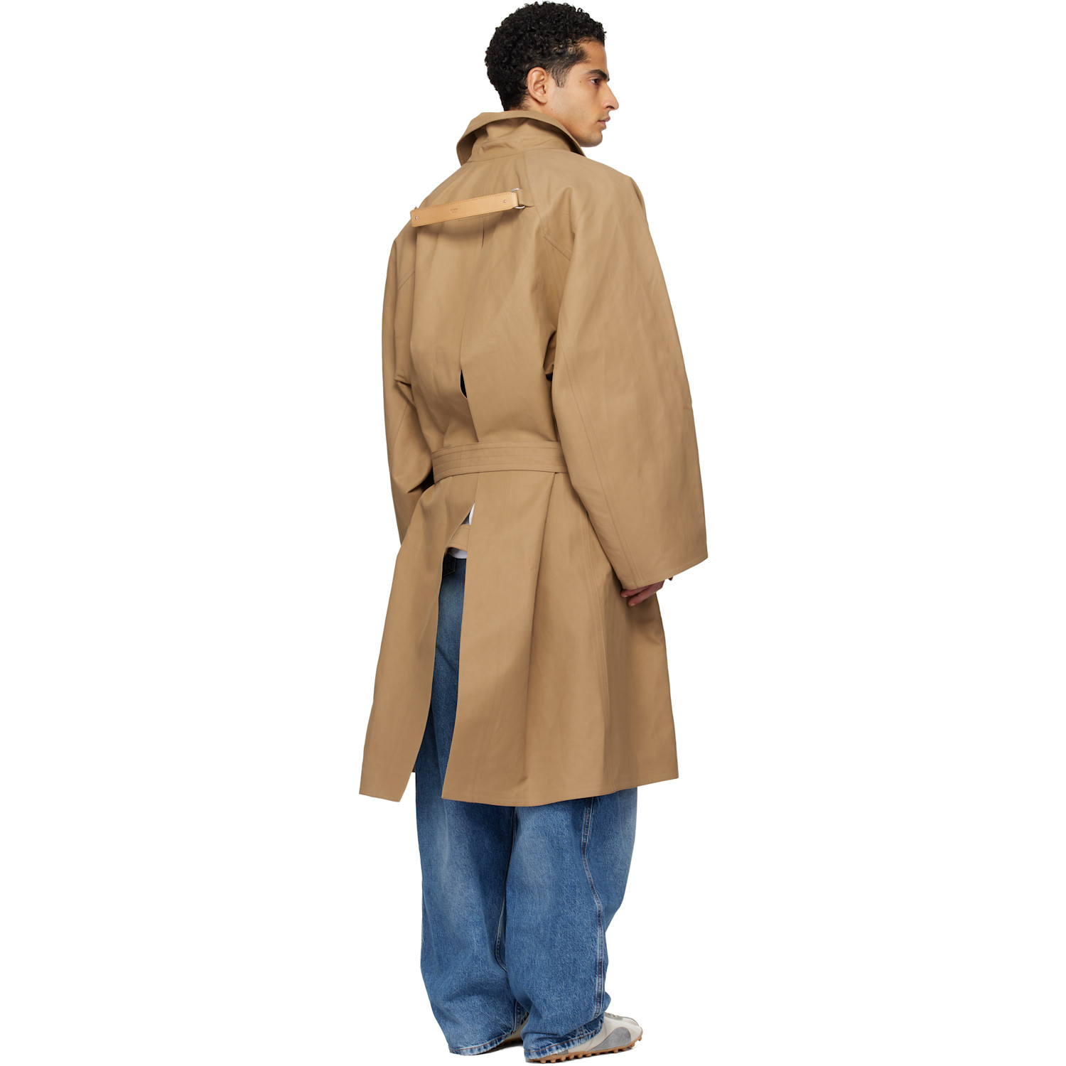  Hed Mayner Tan Twill Trench Coat 
