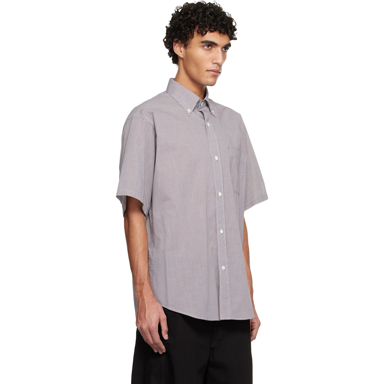  Hed Mayner Brown Short Sleeve Shirt 