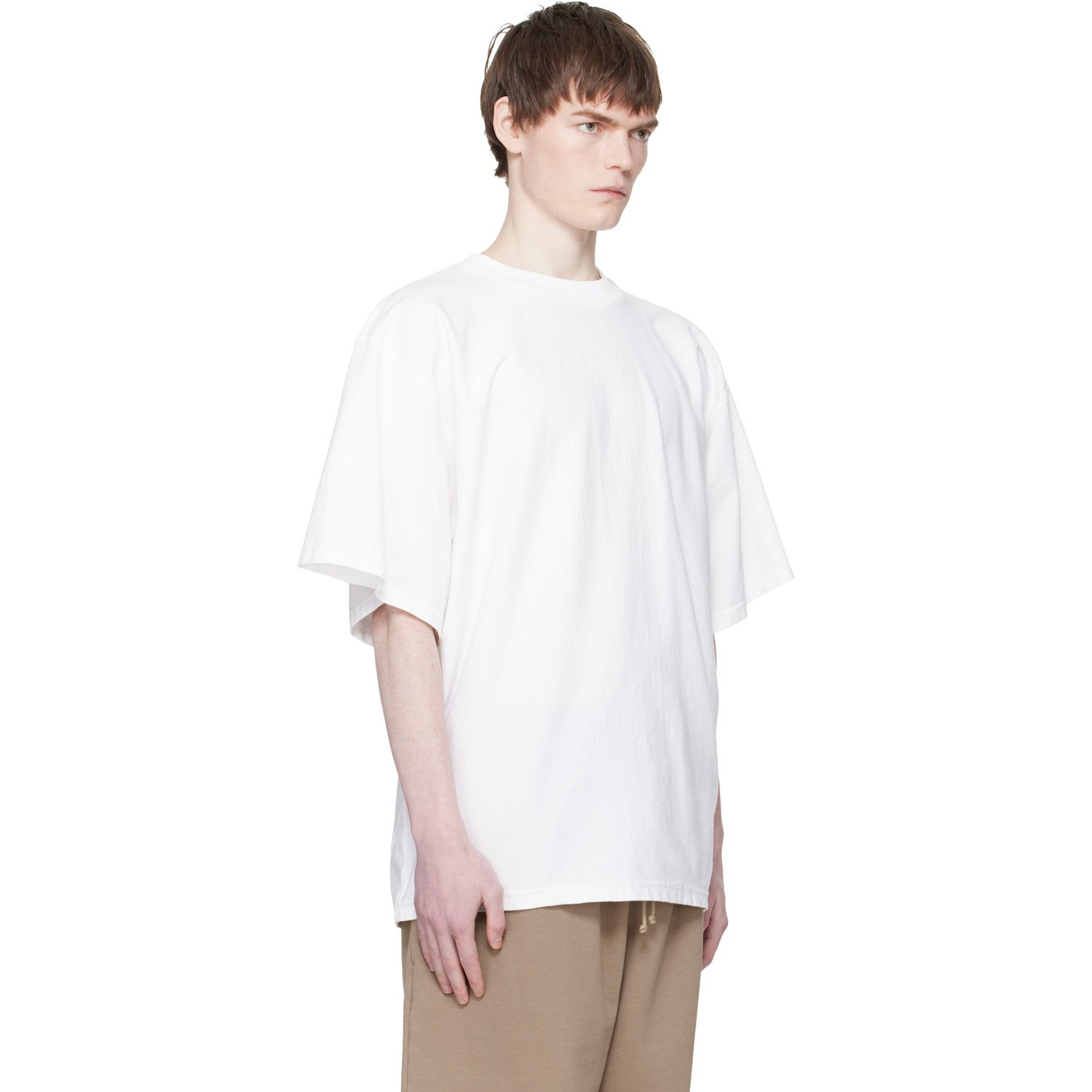  Hed Mayner White Embroidered-logo T-shirt 