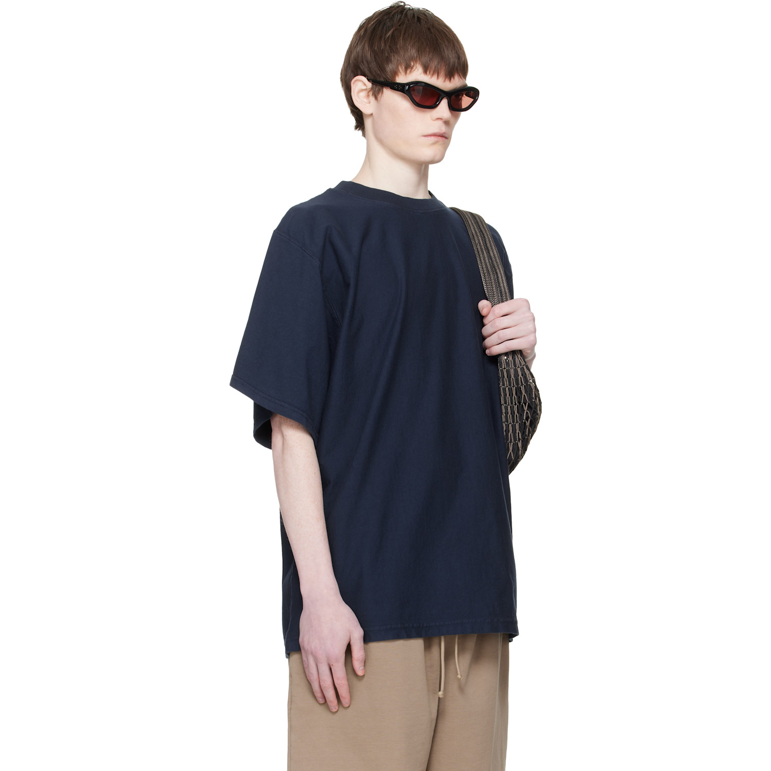  Hed Mayner Navy Embroidered-logo T-shirt 