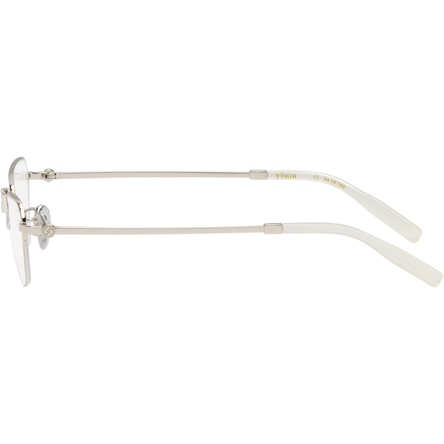  Shushu/tong Silver Yvmin Edition Metal Bowknot Glasses 