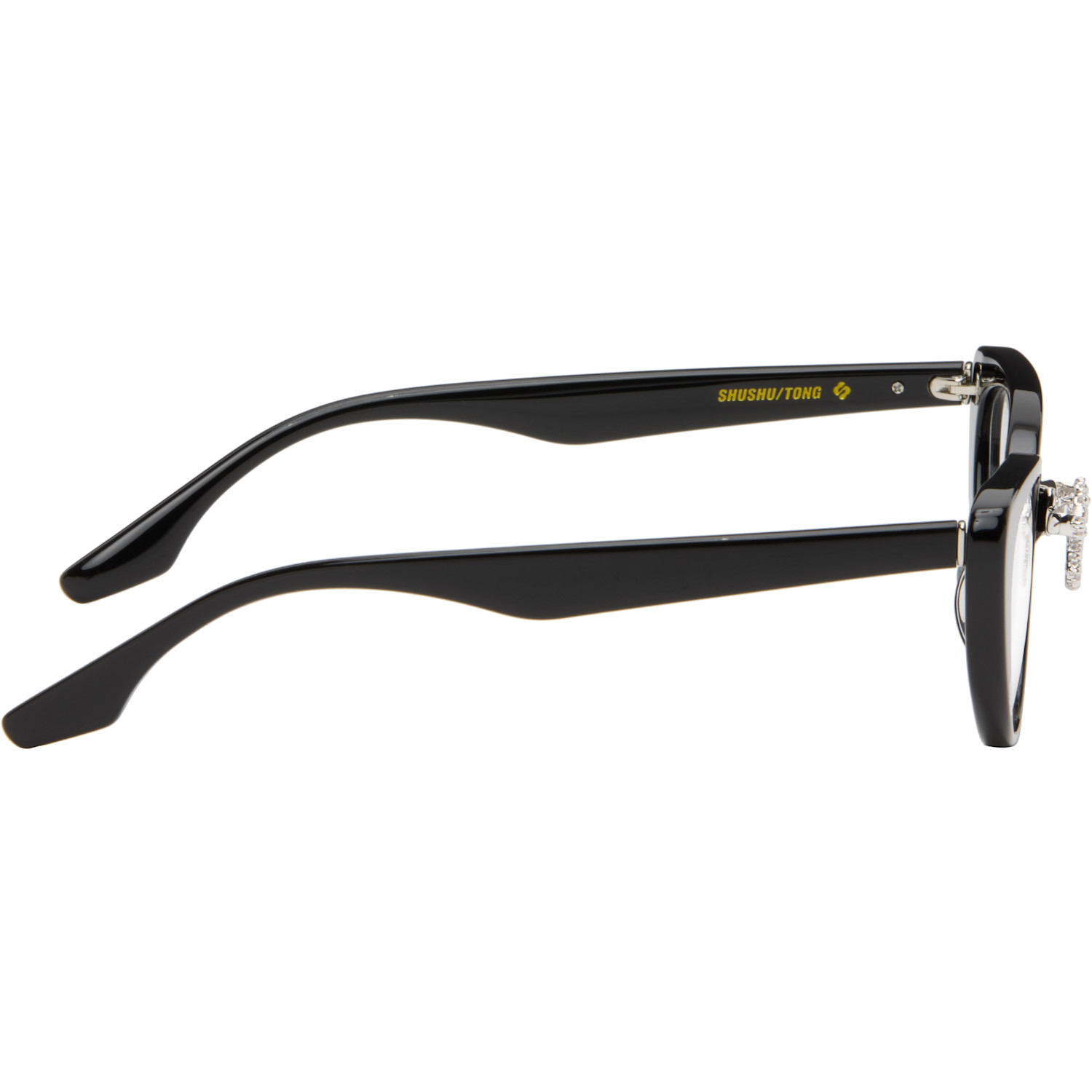  Shushu/tong Black Yvmin Edition Front Jeweled-bowknot Glasses 