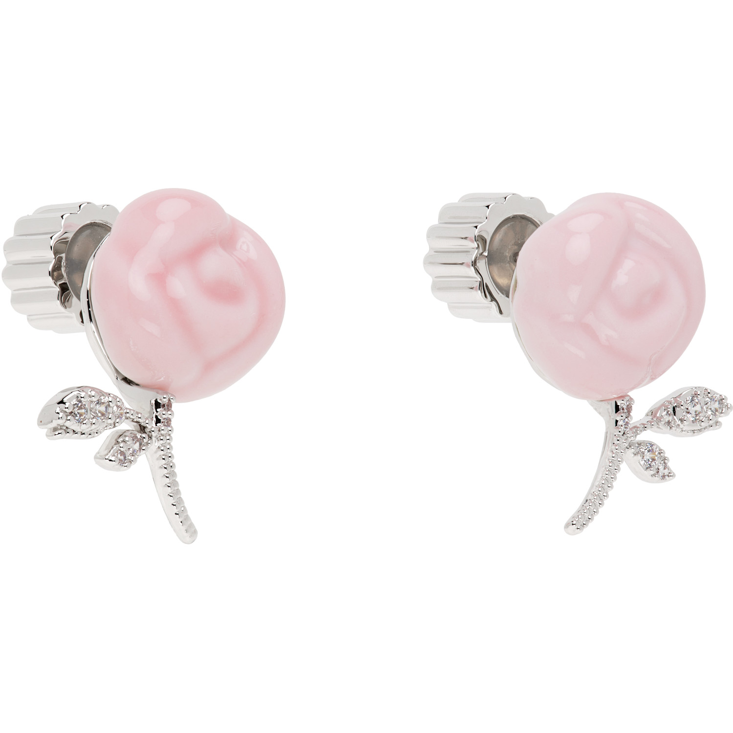  Shushu/tong Yvmin Edition Ceramics Rose Earrings 