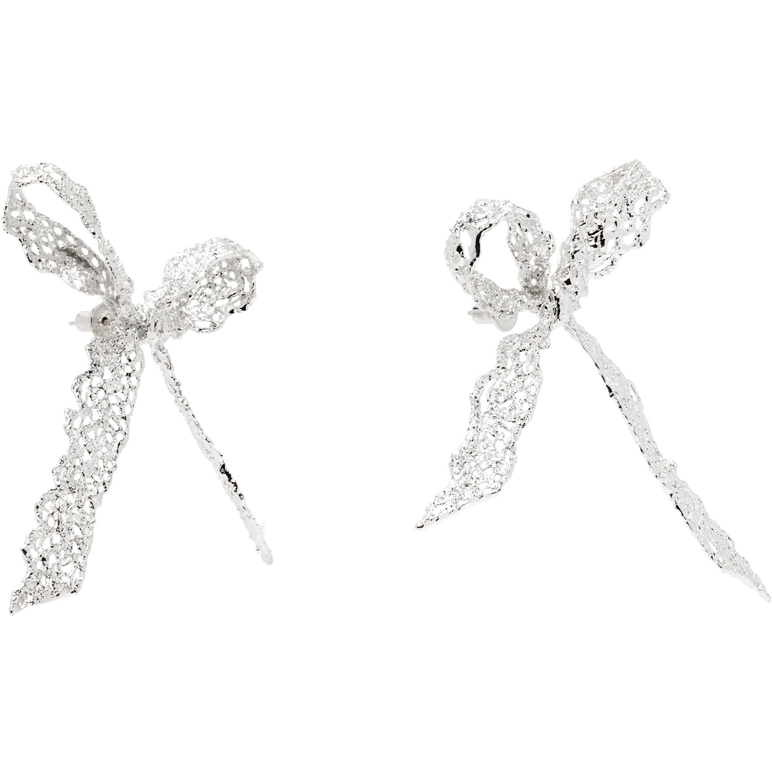  Shushu/tong Lace Bowknot Earrings 
