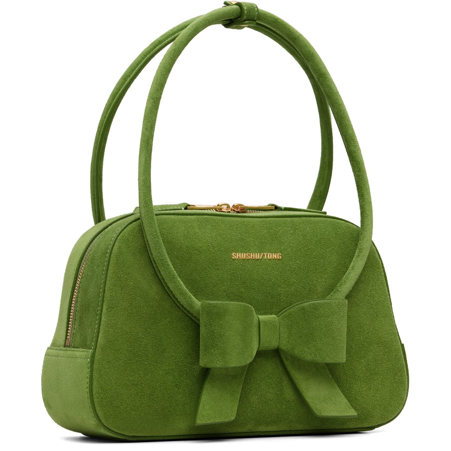  Shushu/tong Green Bow Ring Handle Bag 