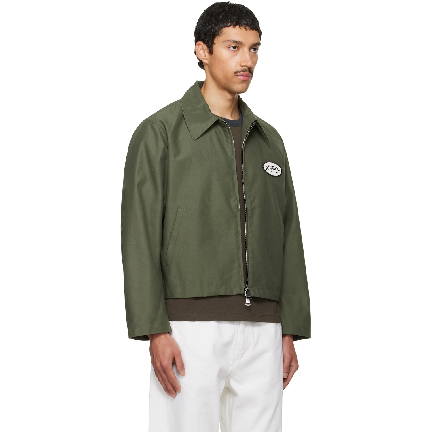  Second/layer Green Lucky Station Jacket 