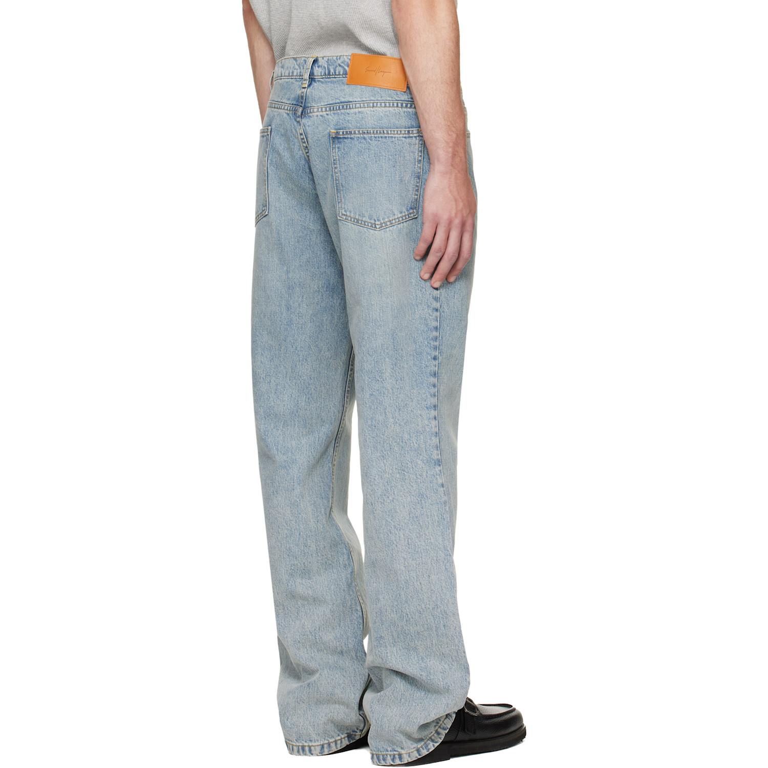  Second/layer Blue Stone Wash Filmore Slim Boot Cut Jeans 