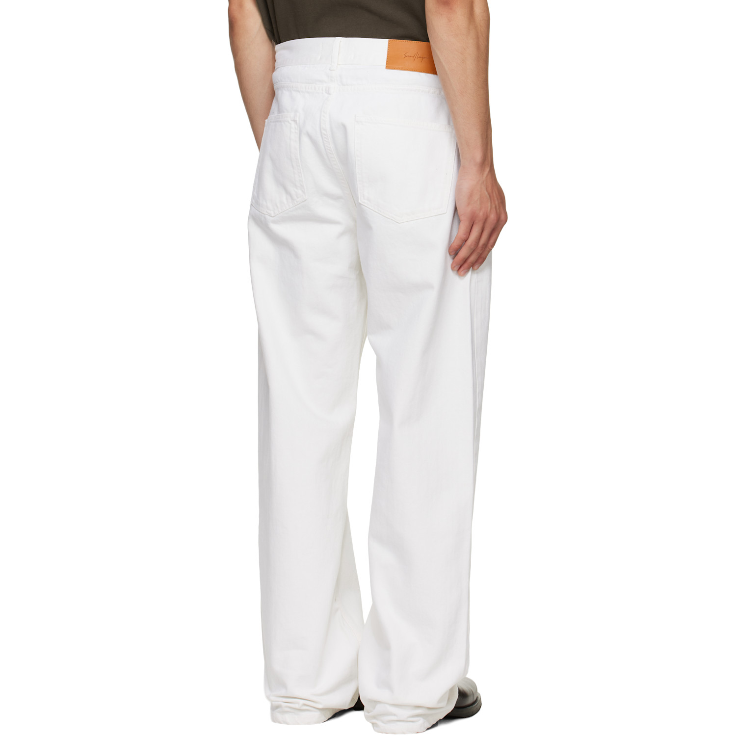  Second/layer White Big Papi Jeans 