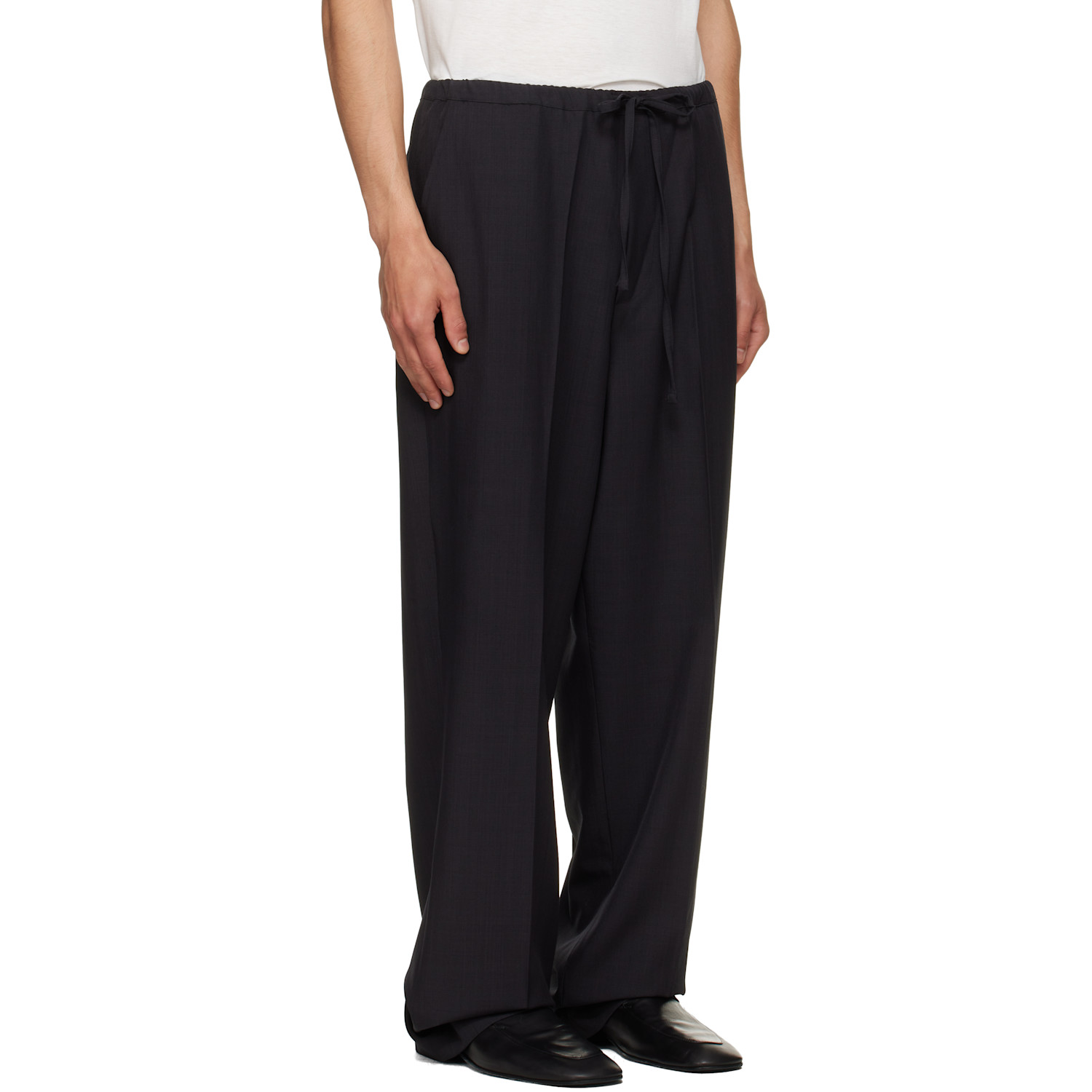  Second/layer Black Baggy Primo Trousers 