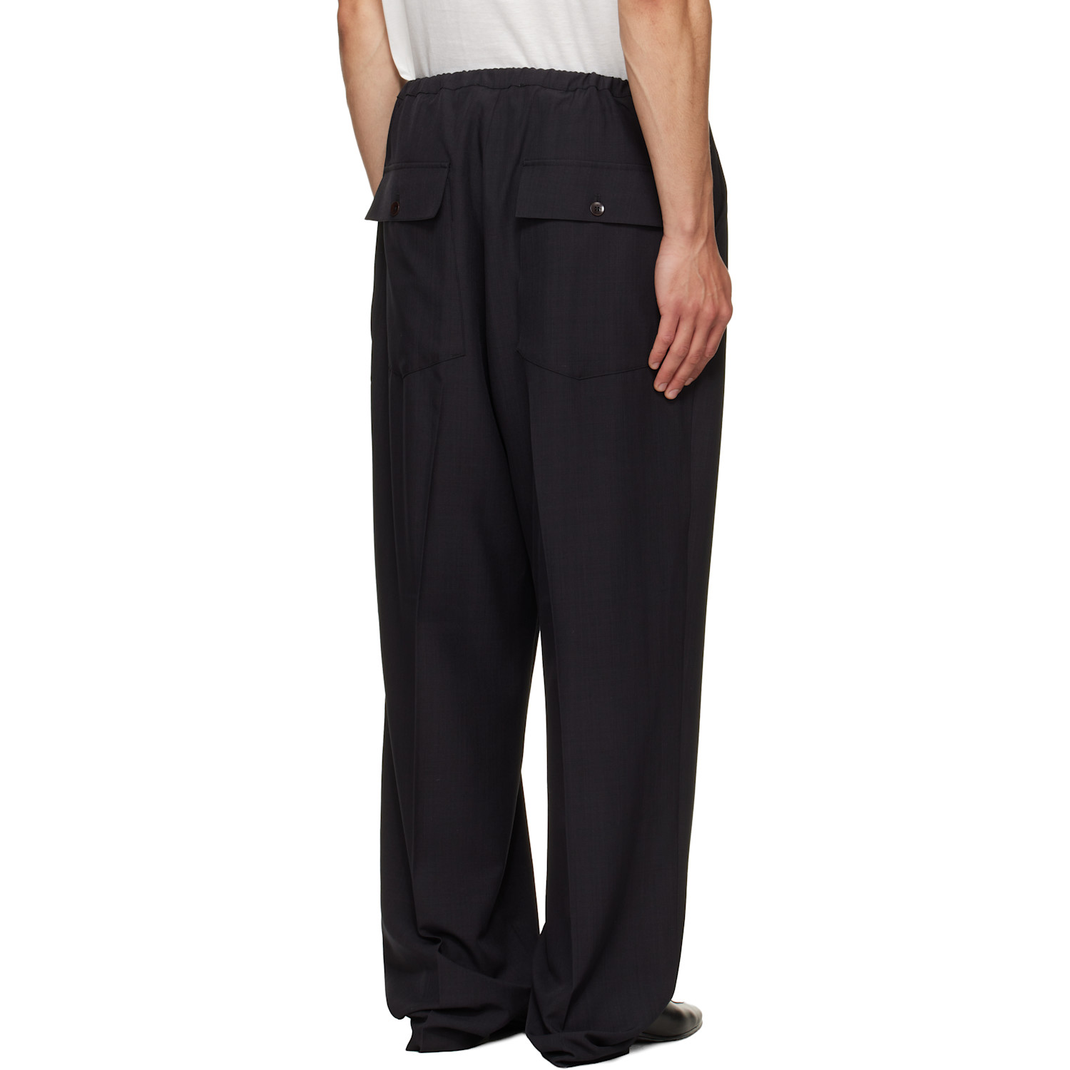  Second/layer Black Baggy Primo Trousers 