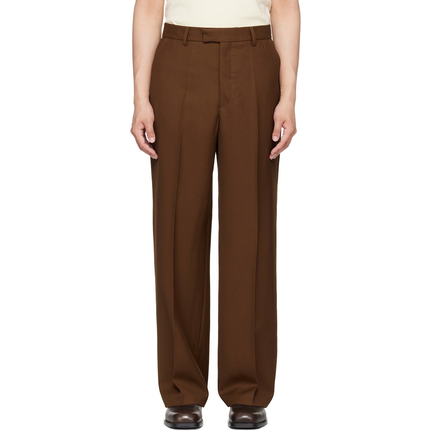 Second/Layer Brown Relaxed Primo Trousers