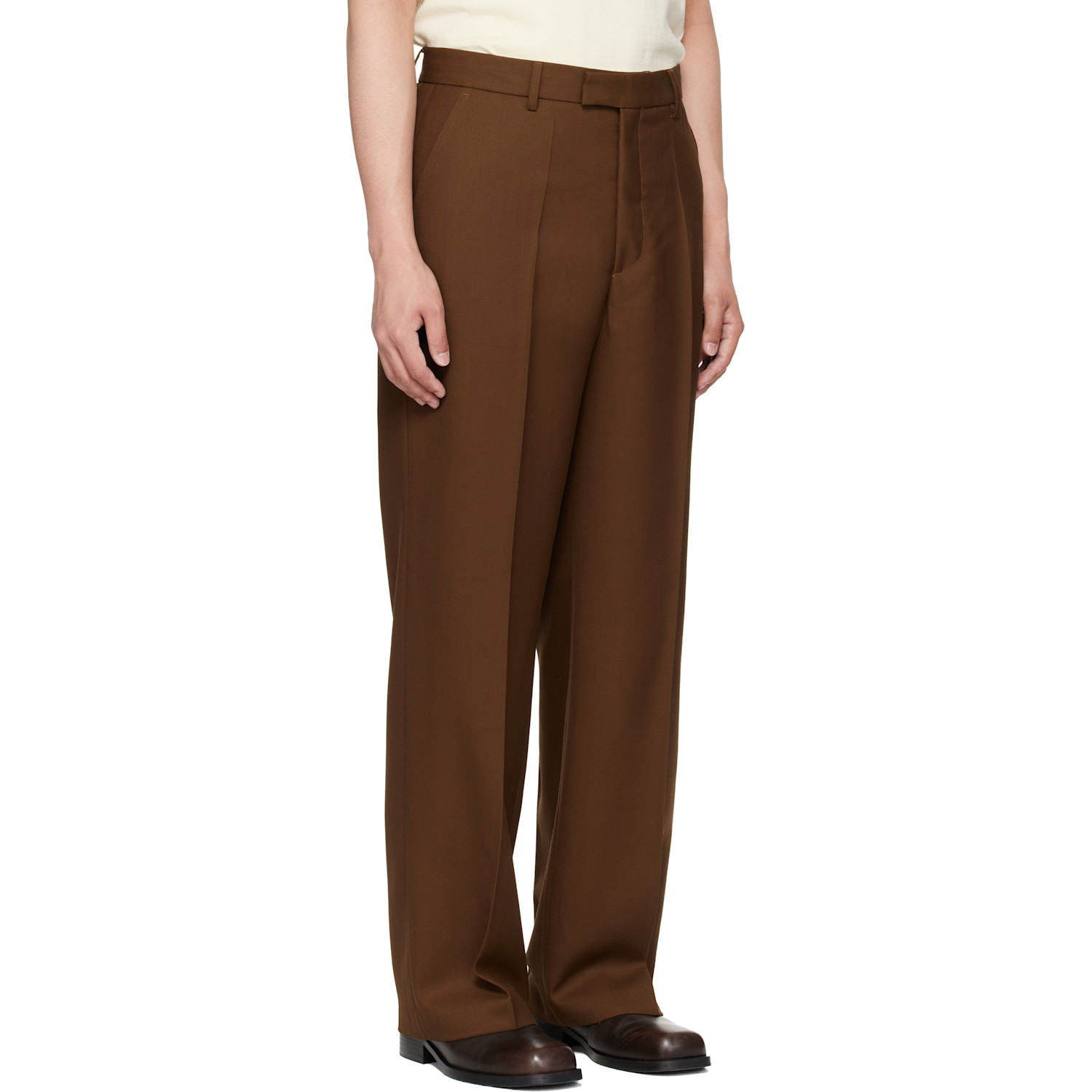  Second/layer Brown Relaxed Primo Trousers 