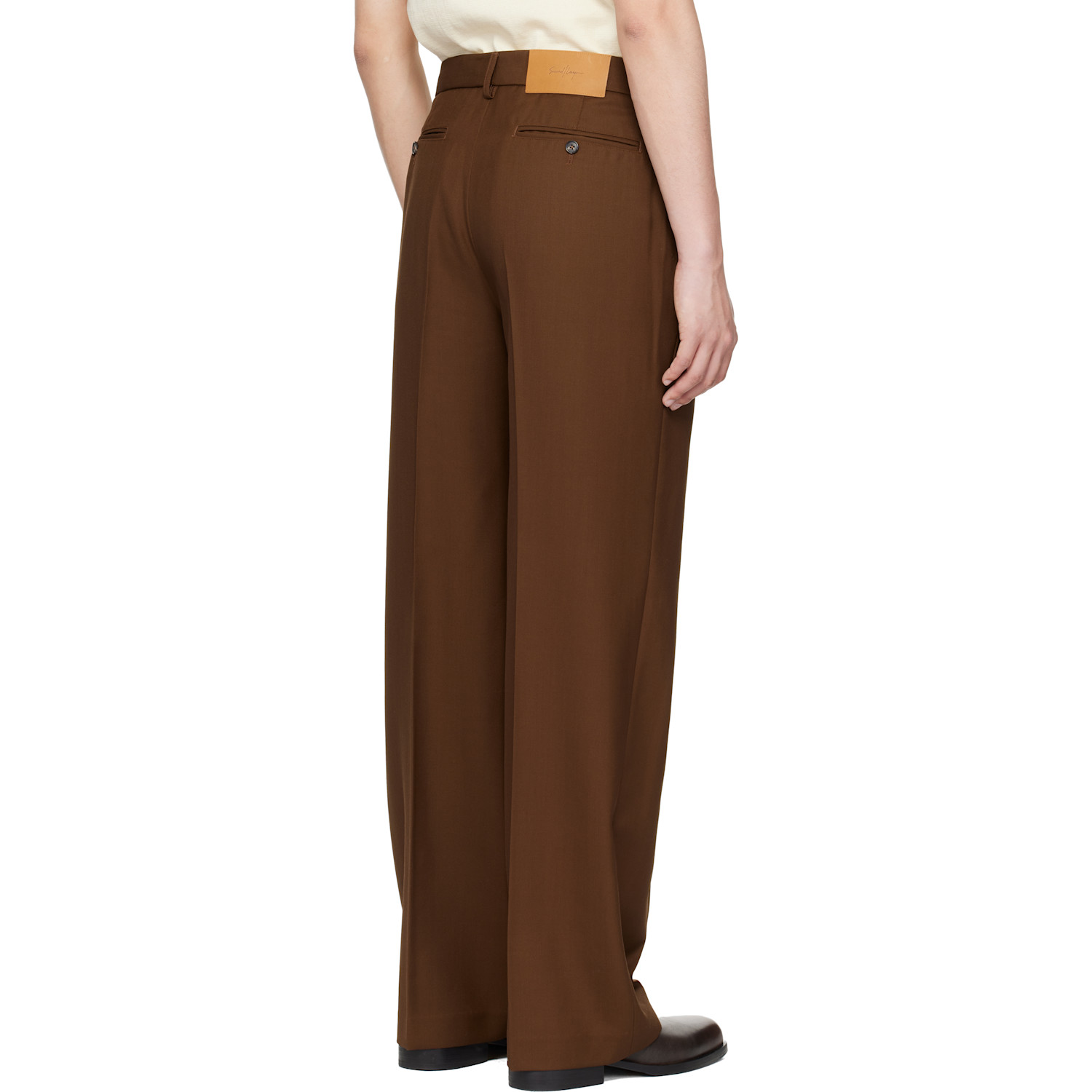  Second/layer Brown Relaxed Primo Trousers 