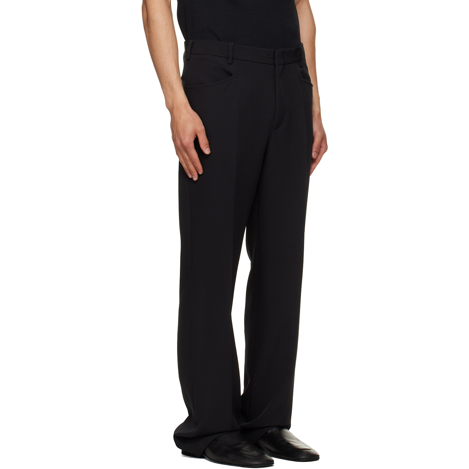  Second/layer Black 'el Niño' Slim Trousers 