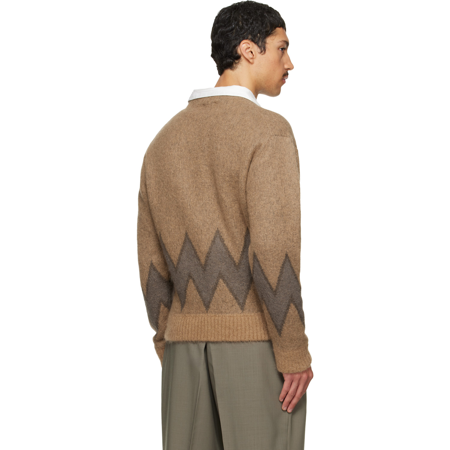  Second/layer Beige Chevy Cardigan 