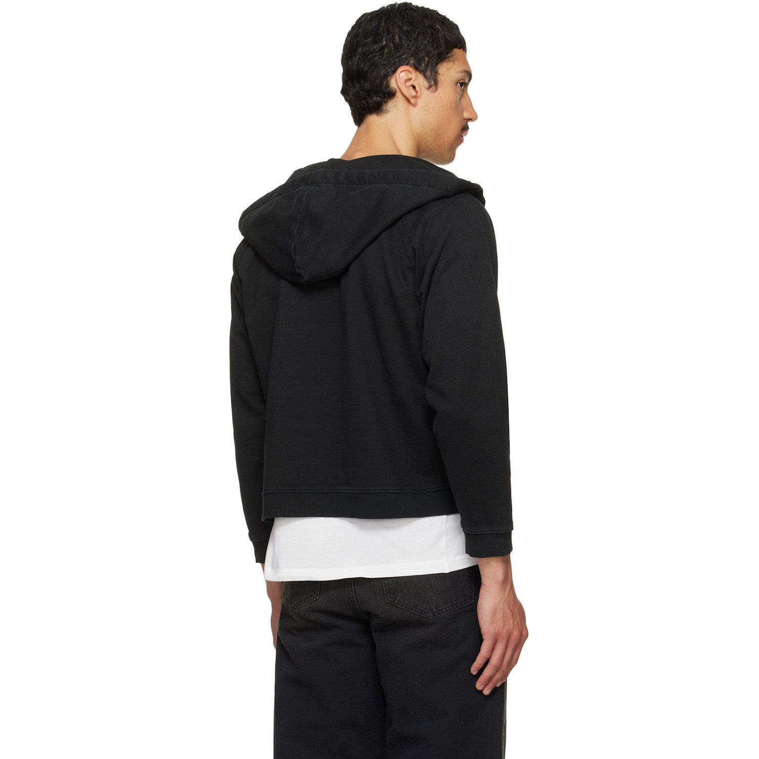  Second/layer Black Rola Zip Hoodie 