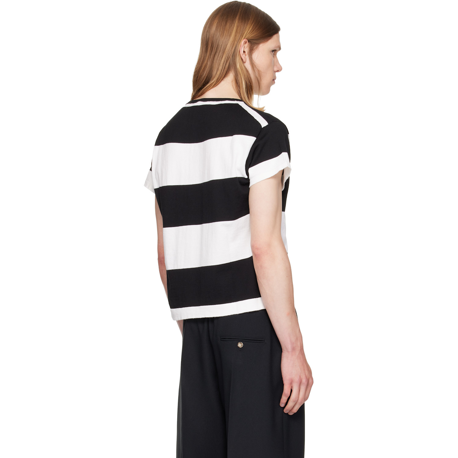  Second/layer Black & White Ultimo Knit T-shirt 