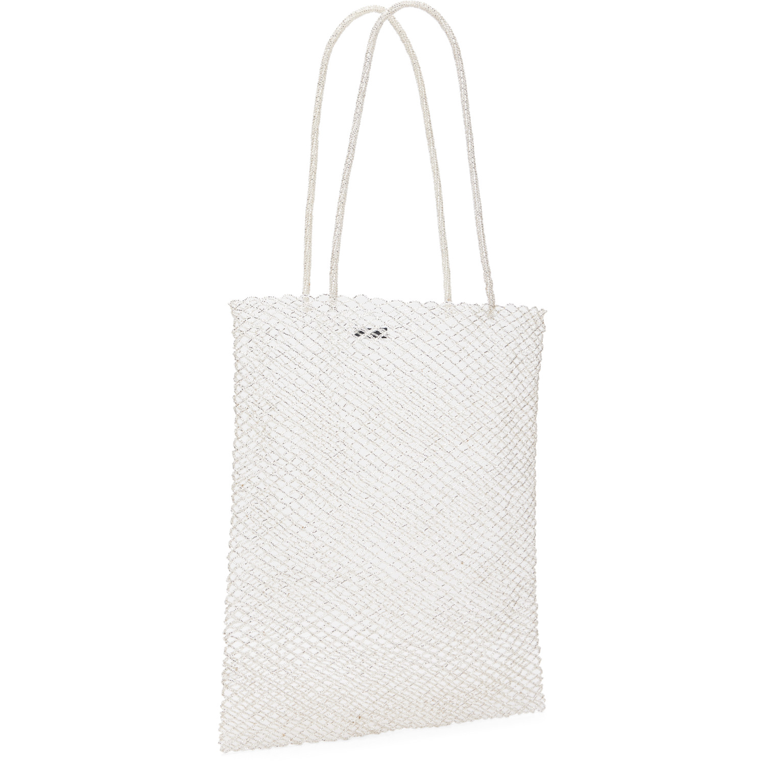  Cordera Silver Handmade Beaded Tote 