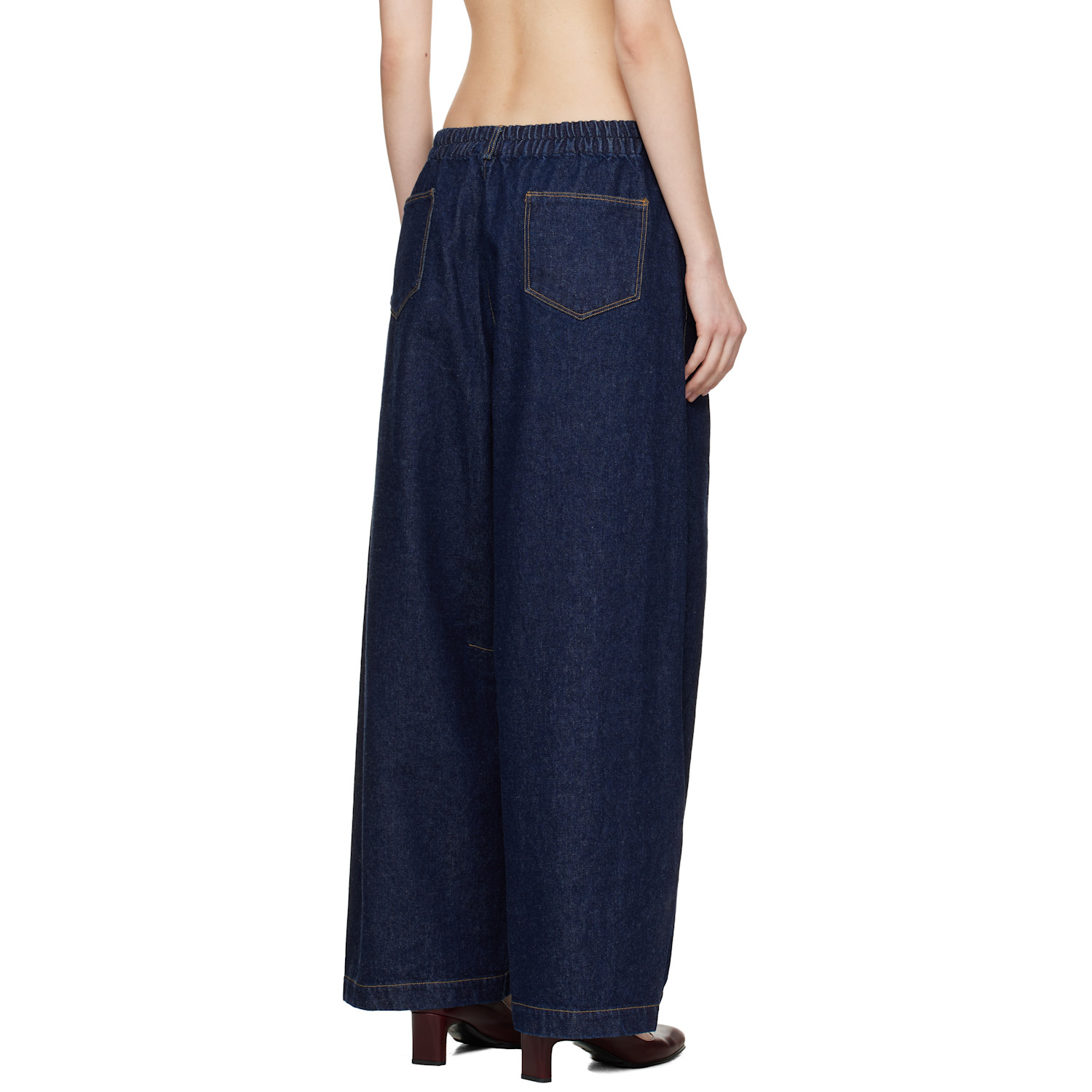  Cordera Blue Curved Baggy Jeans 