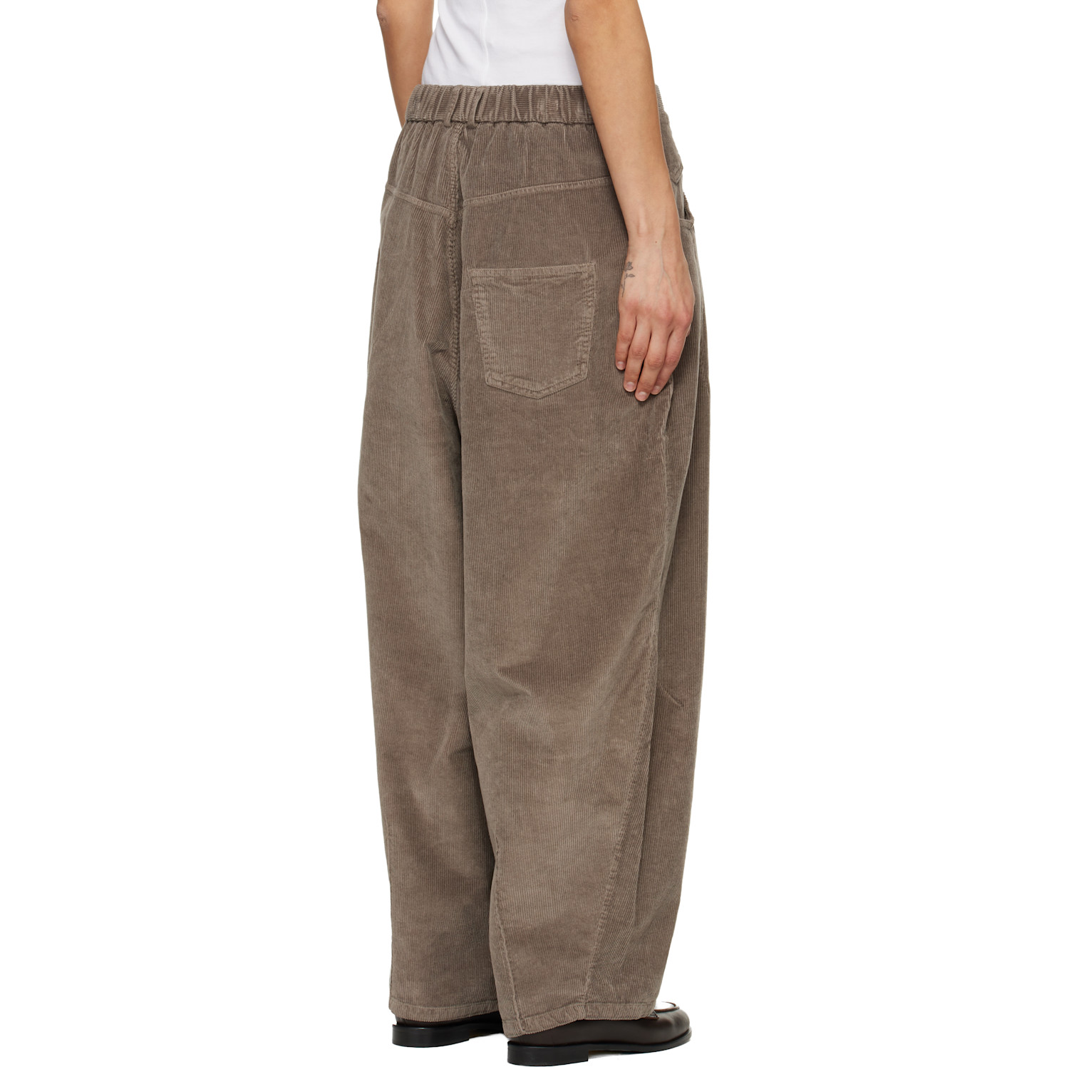 Cordera Gray Corduroy Baggy Trousers 