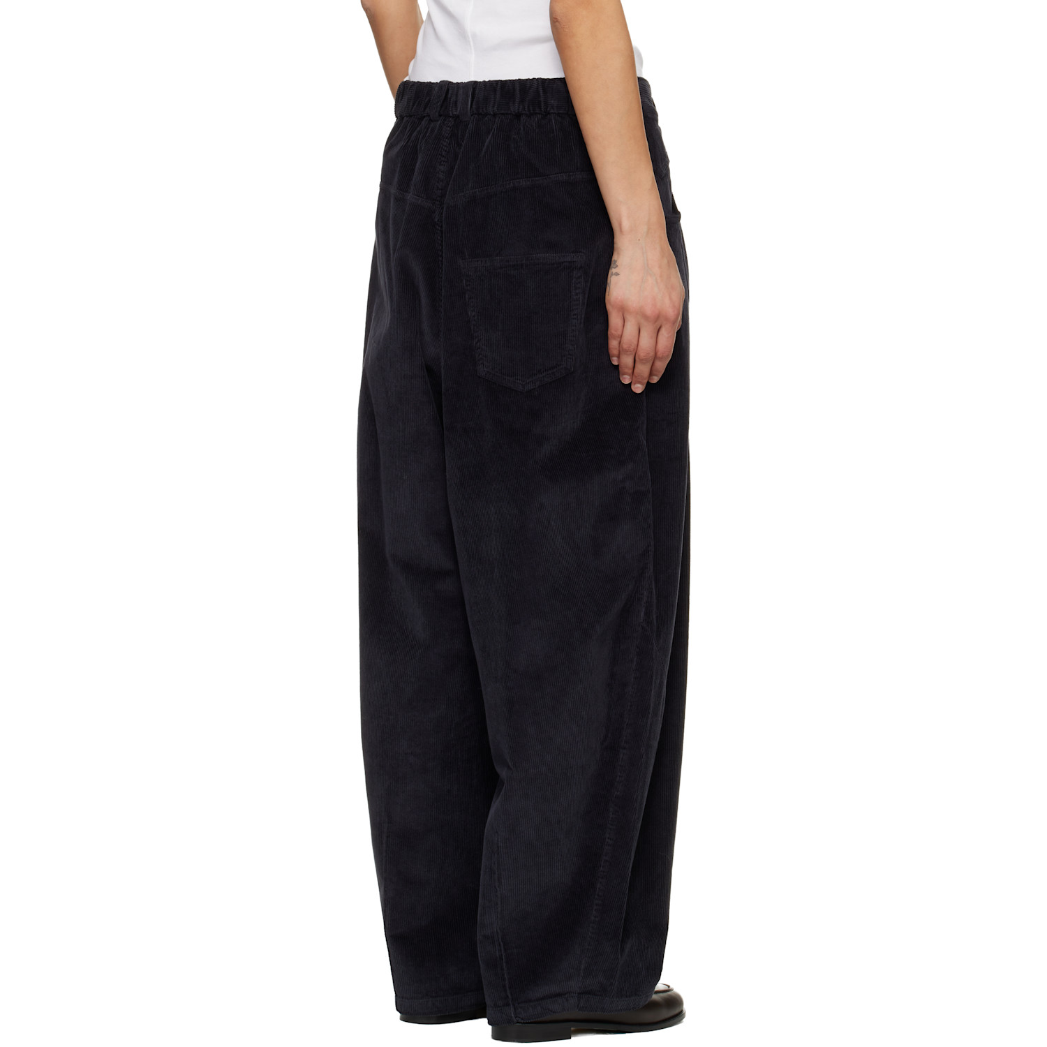  Cordera Navy Corduroy Baggy Trousers 