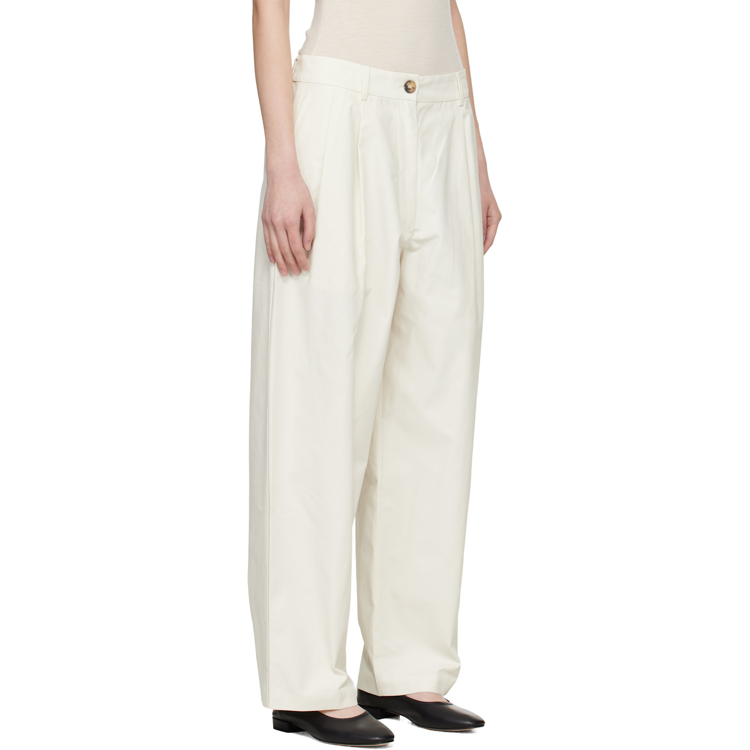  Cordera White Technical Tailored Trousers 