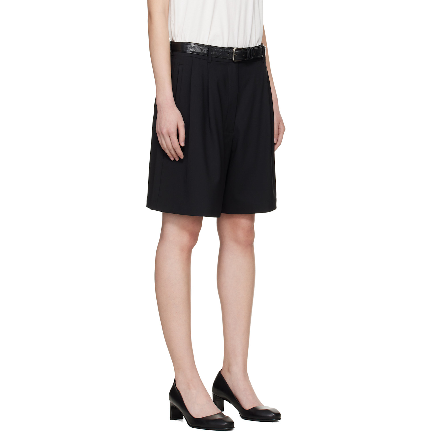 Cordera Black Tailored Bermuda Shorts 