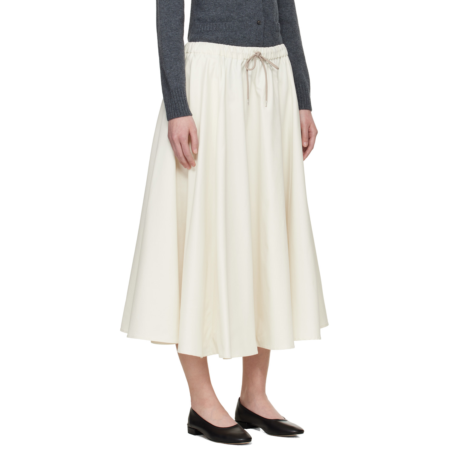  Cordera White Technical Midi Skirt 