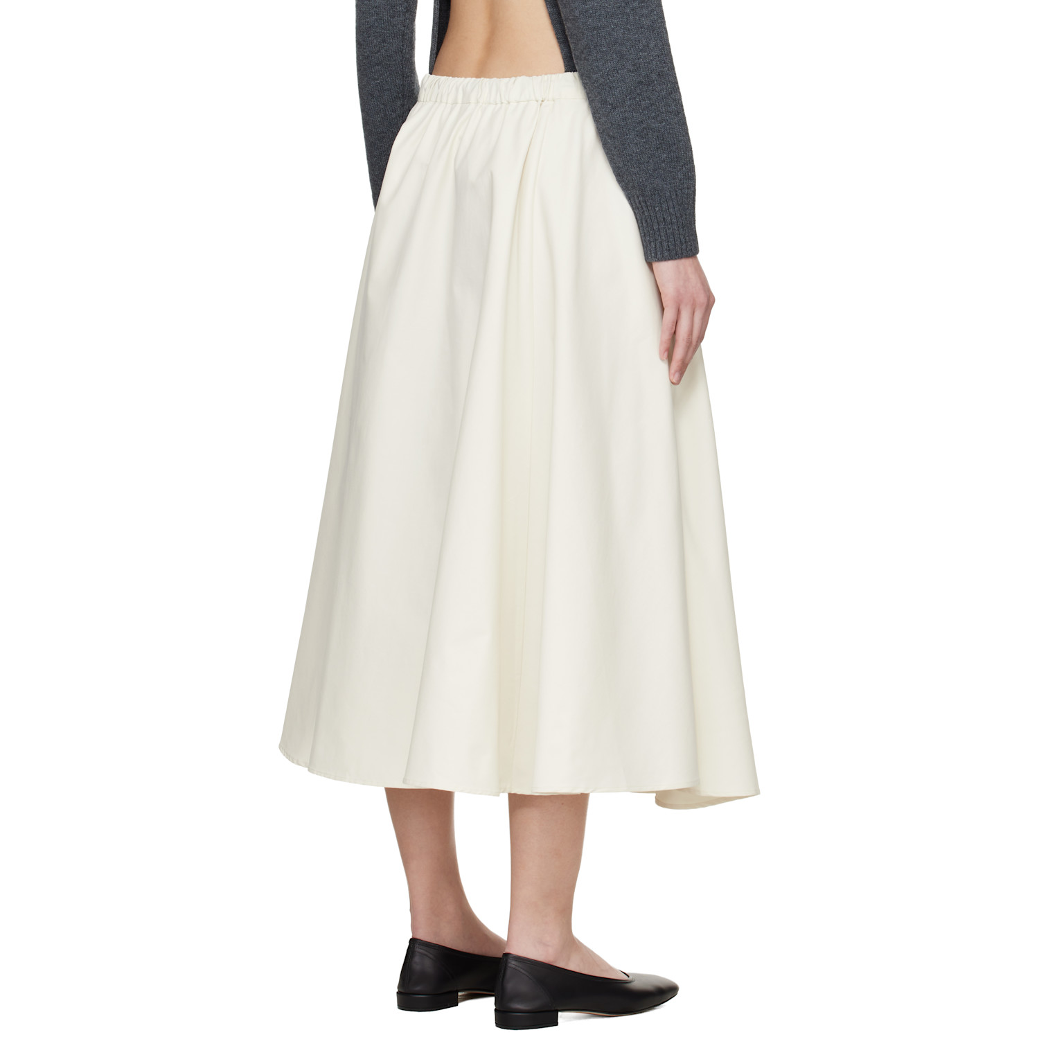  Cordera White Technical Midi Skirt 