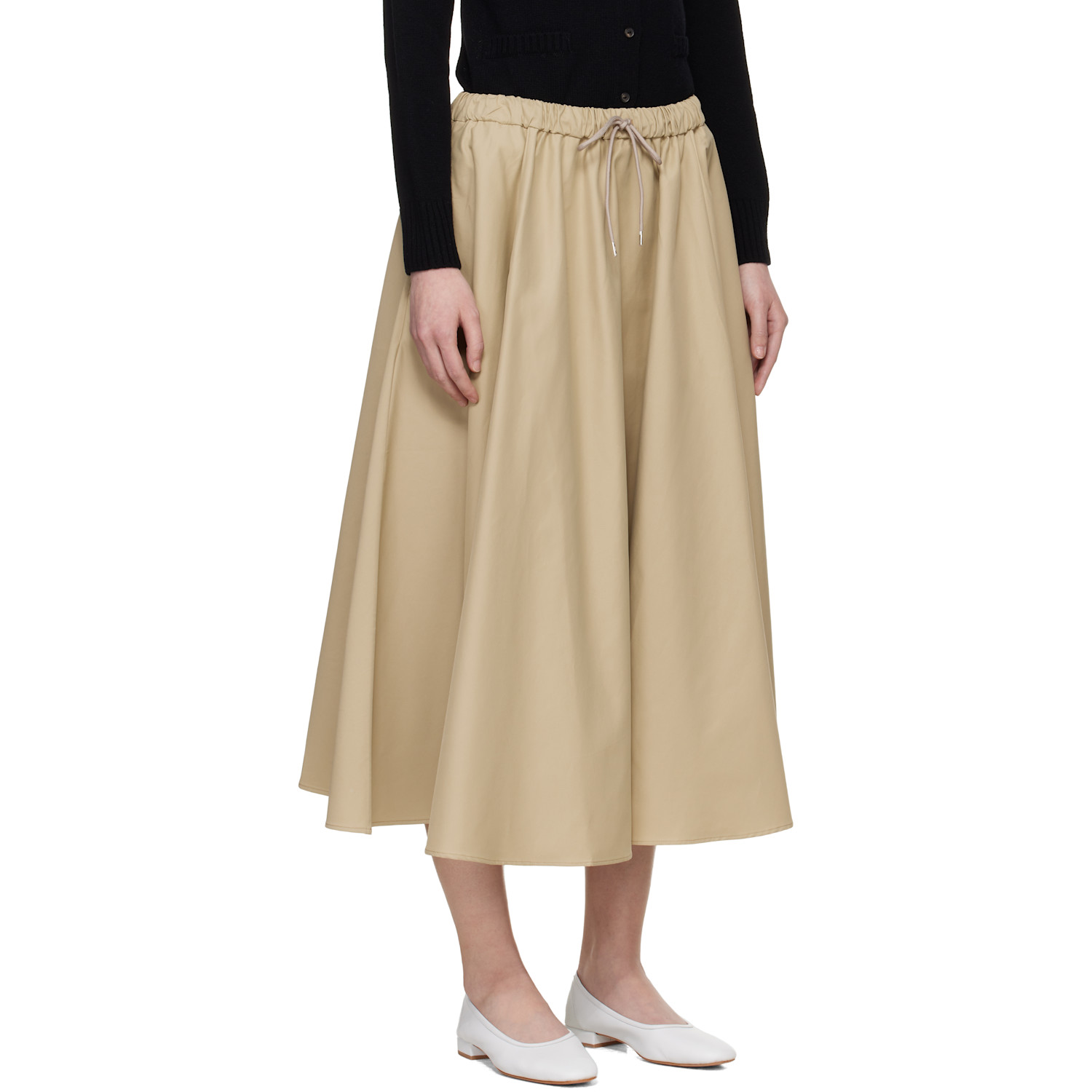 Cordera Beige Technical Midi Skirt 