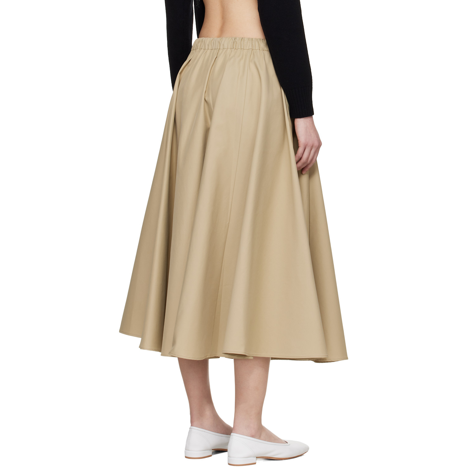  Cordera Beige Technical Midi Skirt 