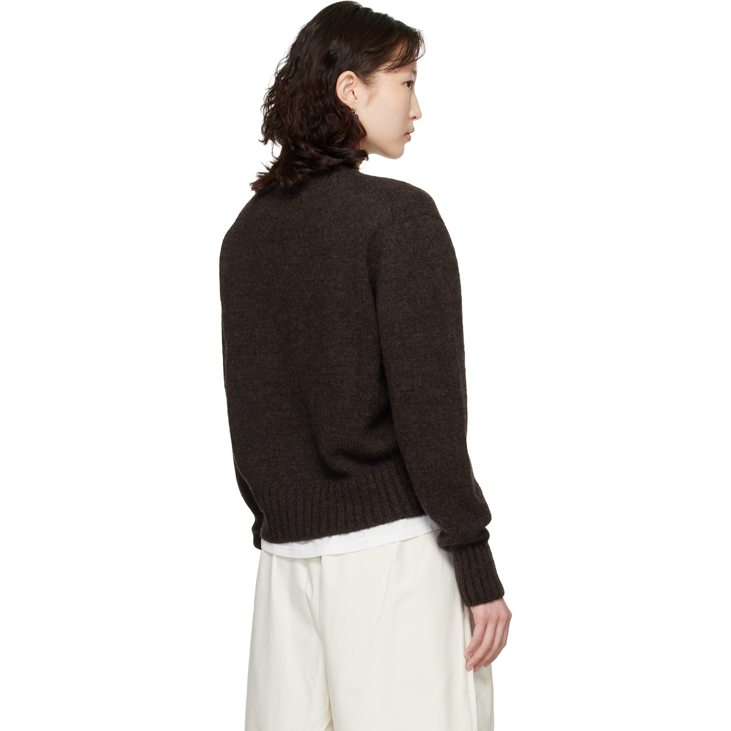  Cordera Brown Baby Alpaca Cardigan 