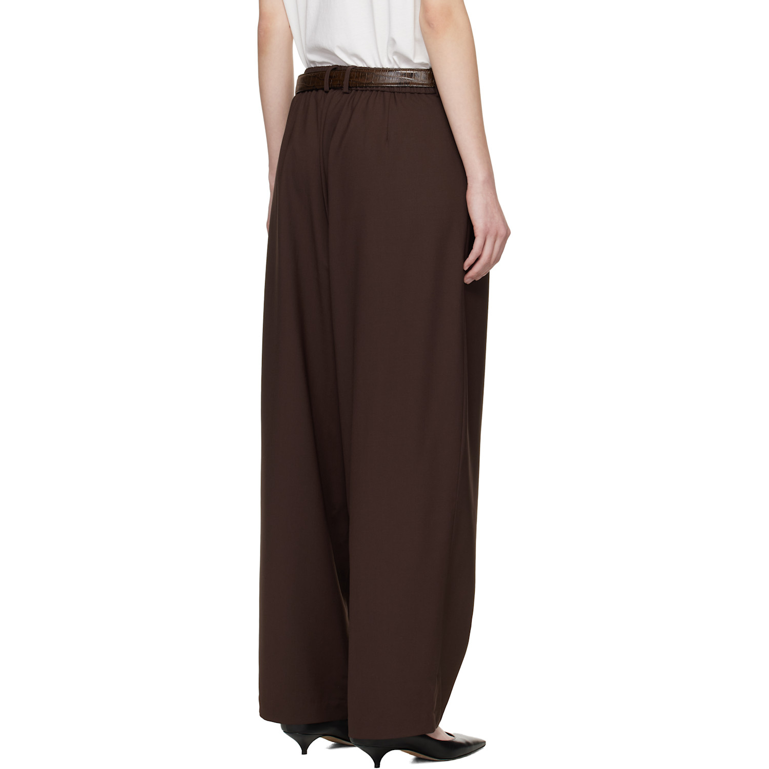  Cordera Brown Tailored Masculine Trousers 