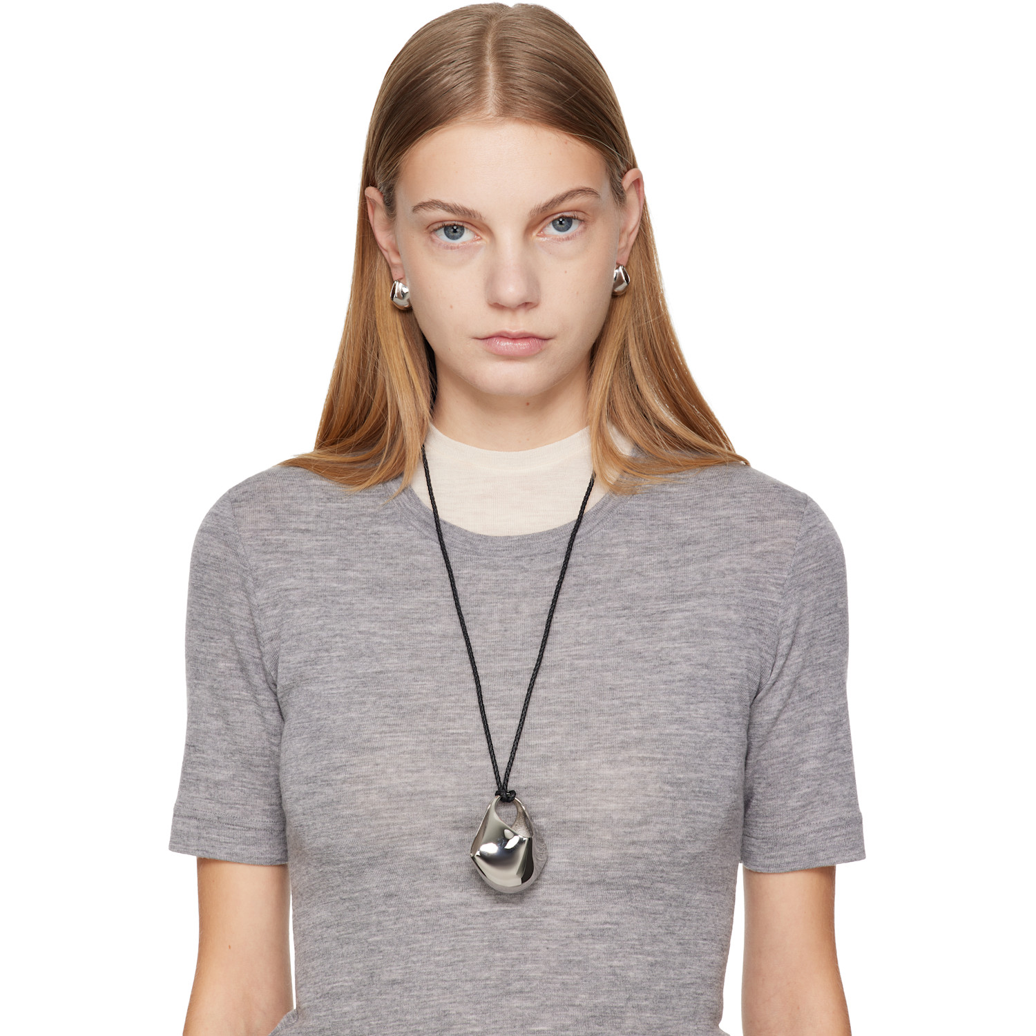 Khaite Small Lotus Earrings 