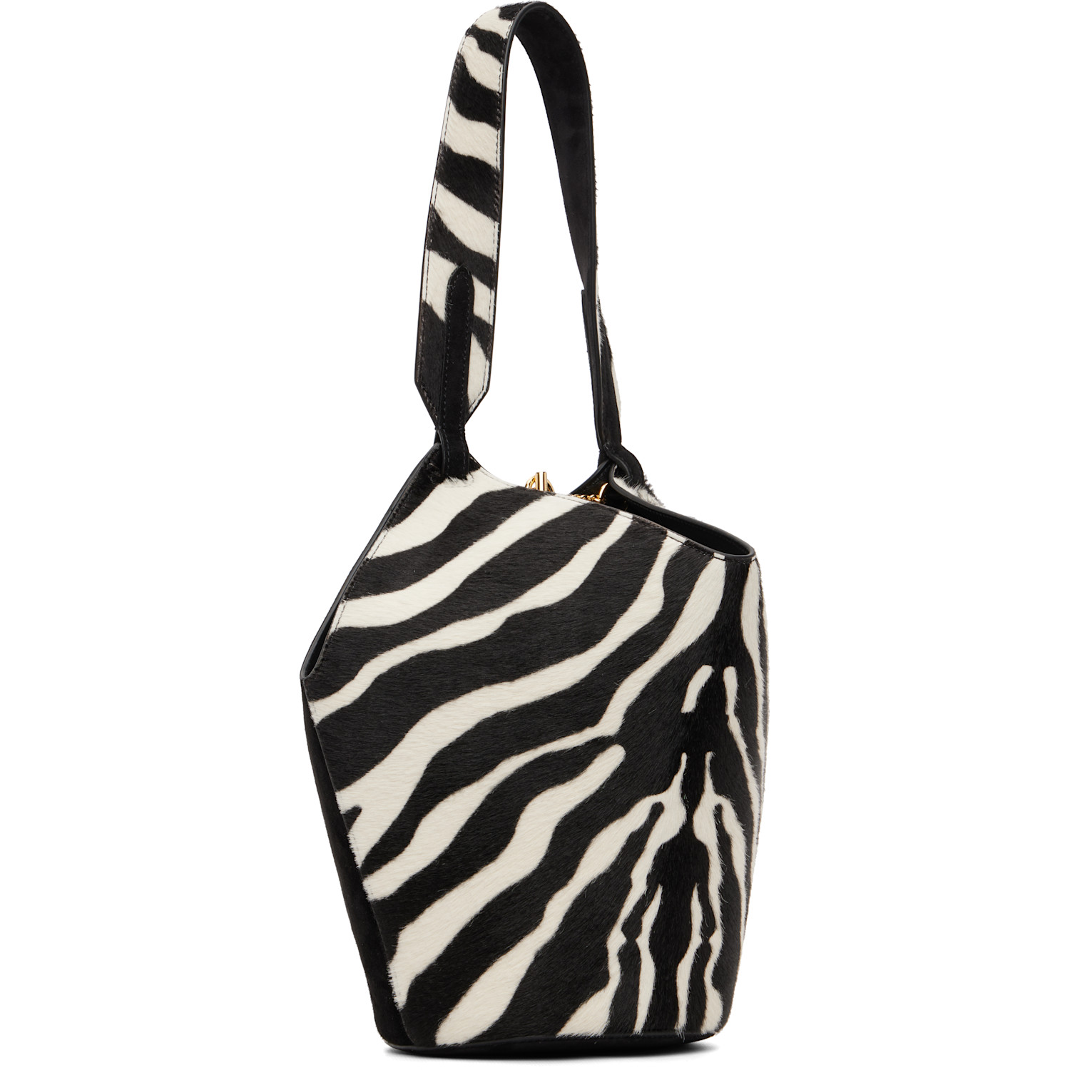  Khaite Black & White Mini Lotus Tote 