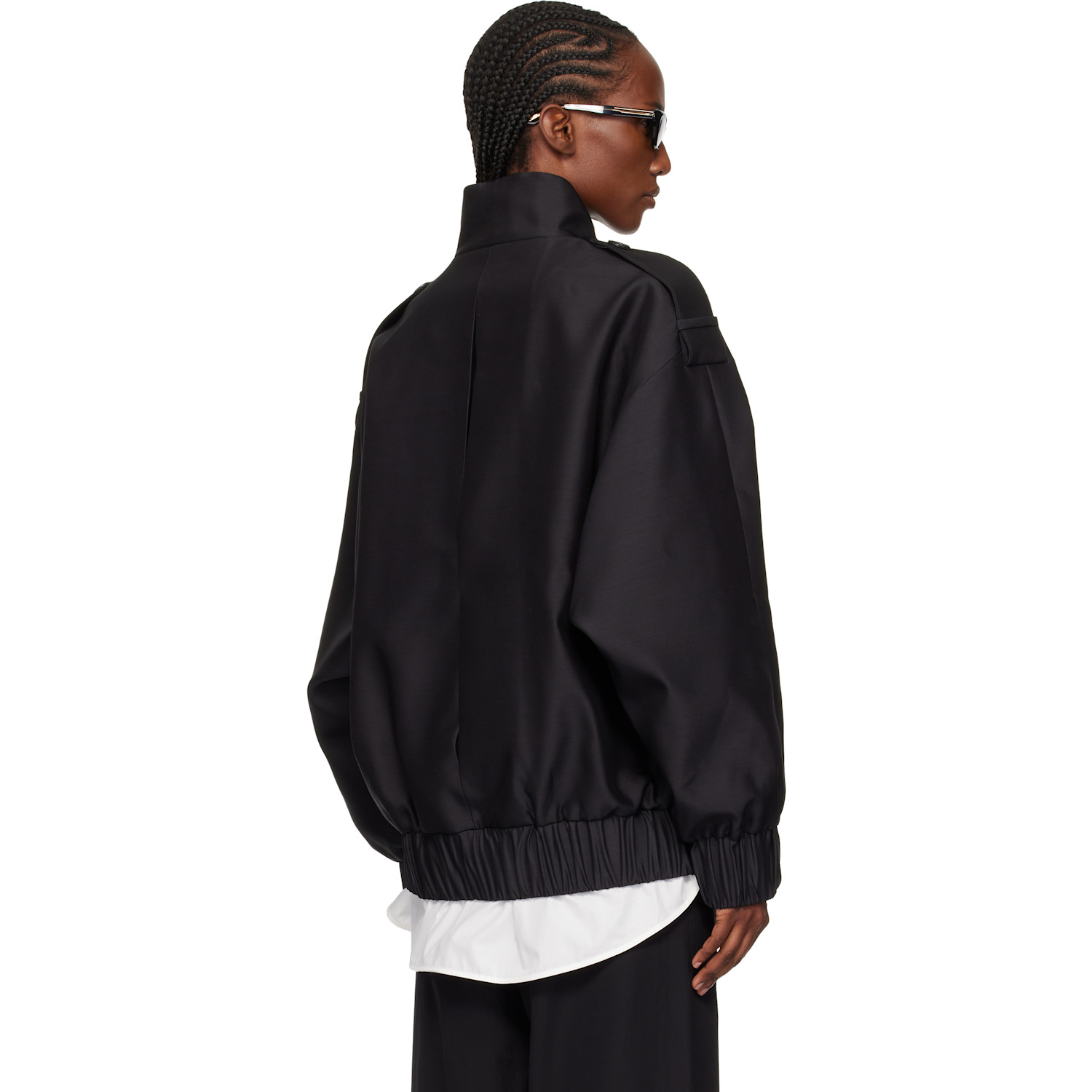  Khaite Black Sigi Bomber Jacket 