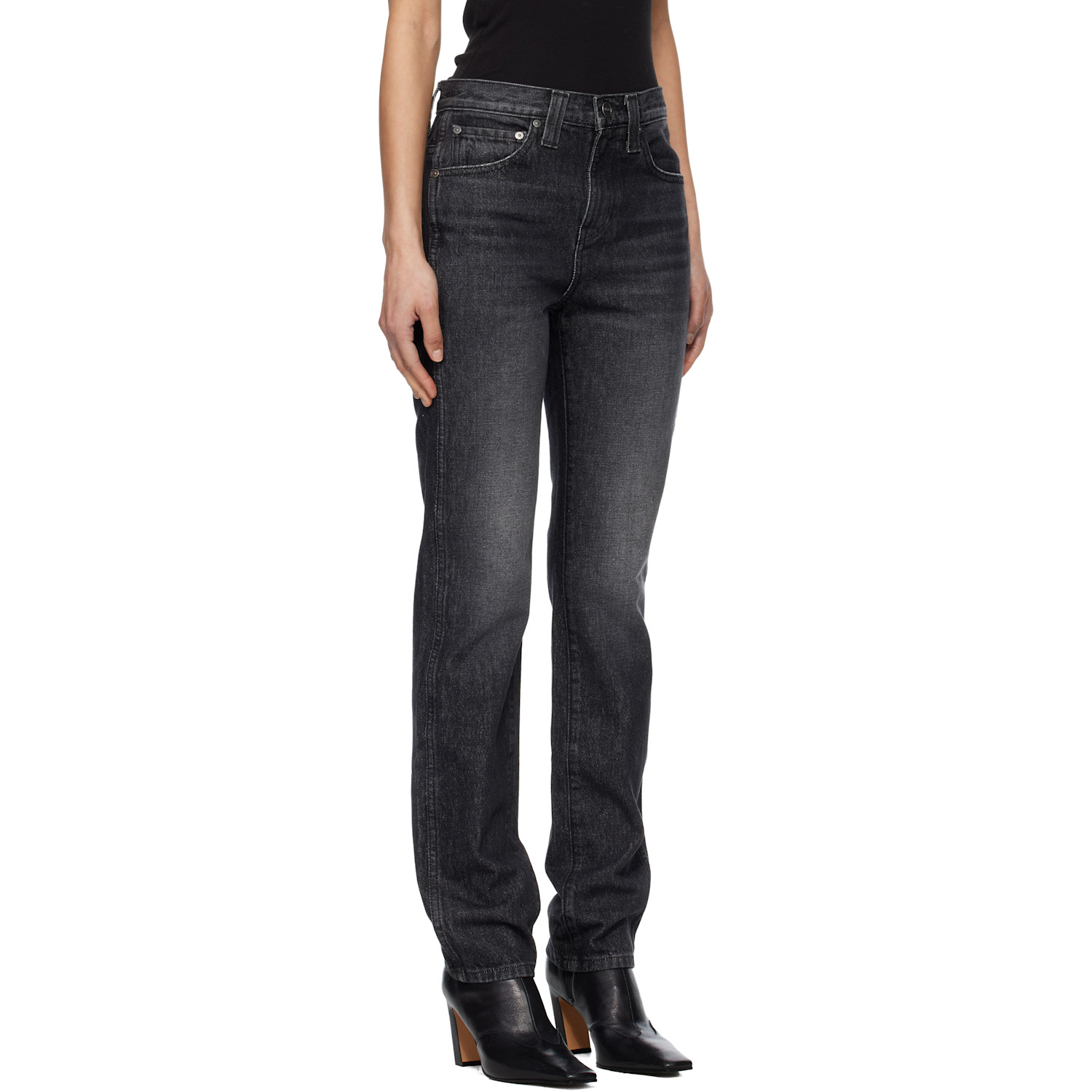  Khaite Black Farley Jeans 