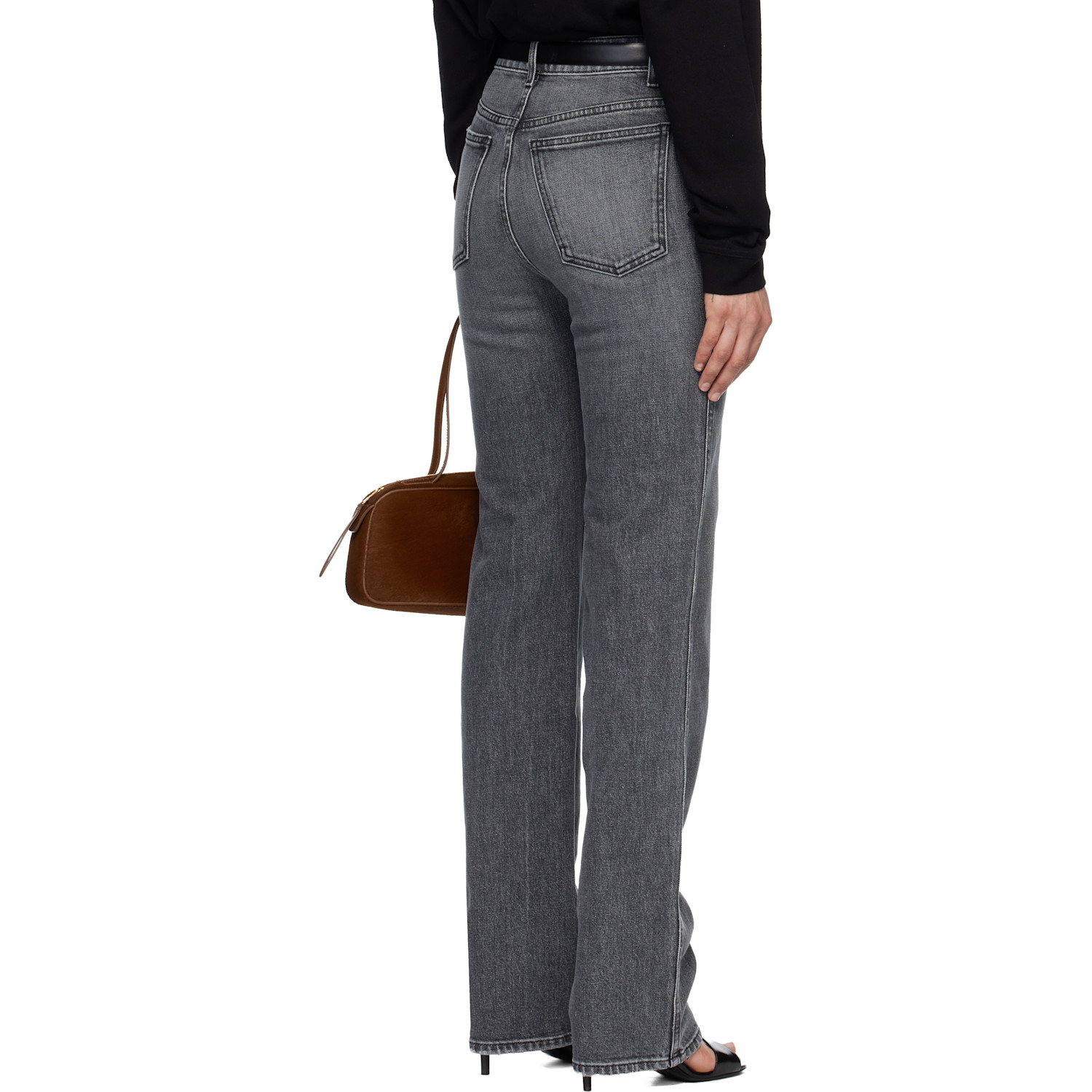  Khaite Gray Danielle Stretch Jeans 