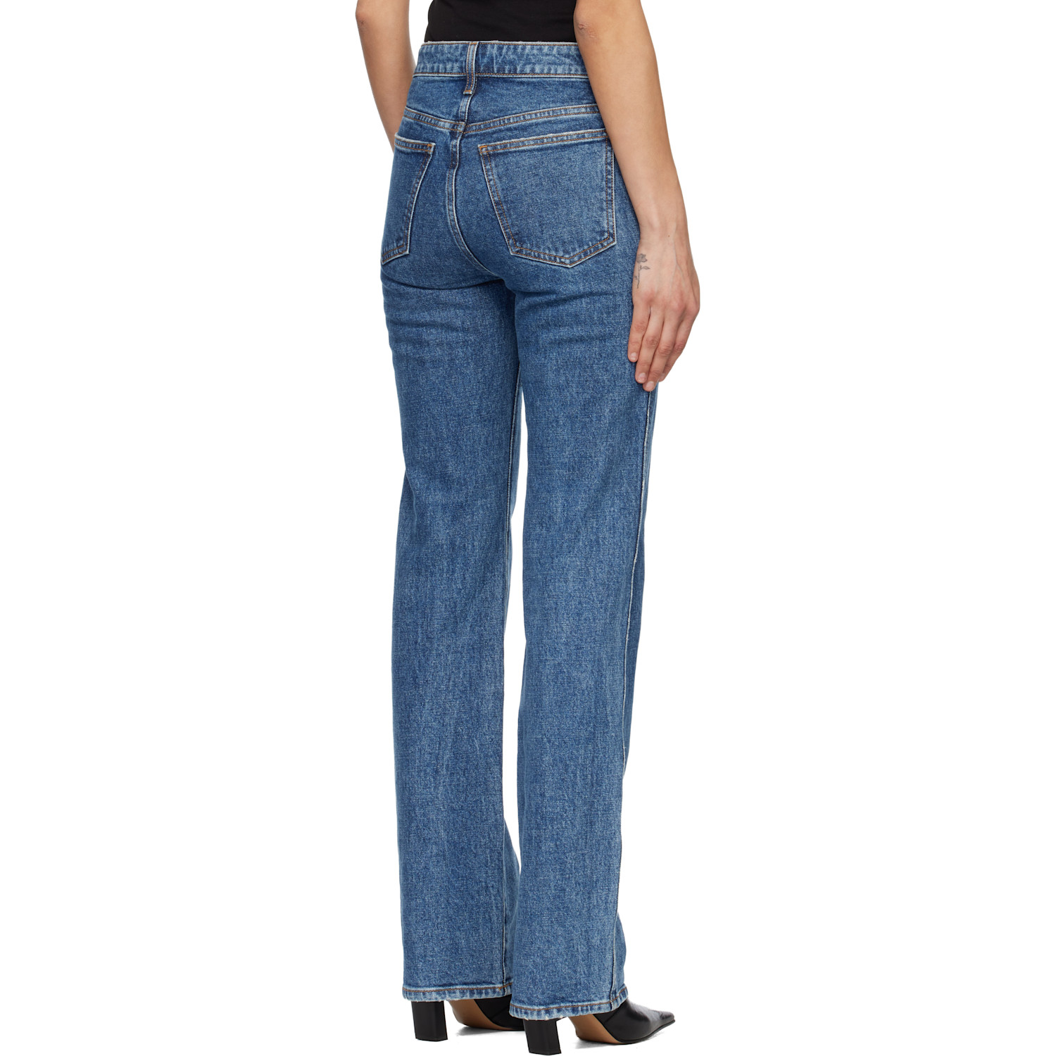  Khaite Blue Danielle Stretch Jeans 
