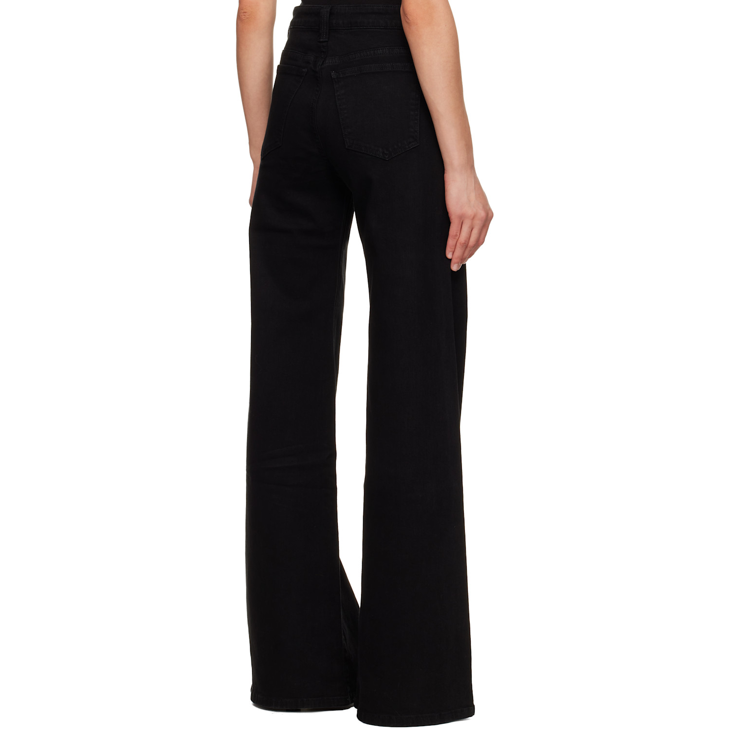  Khaite Black Dane Stretch Jeans 