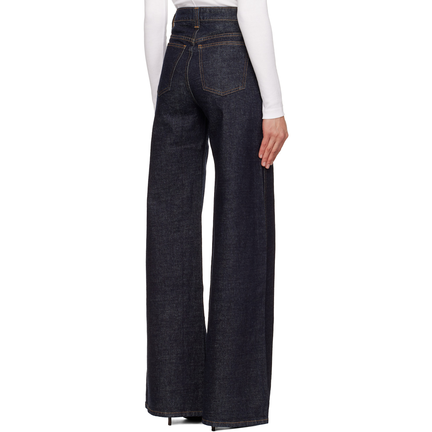  Khaite Indigo Dane Stretch Jeans 