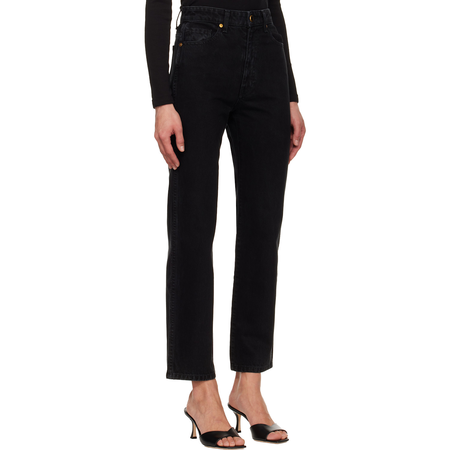  Khaite Black Abigail Jeans 