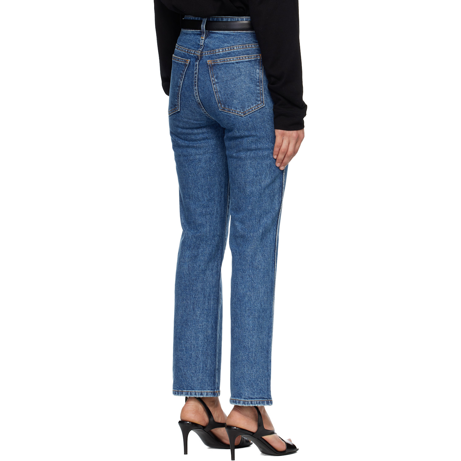  Khaite Blue Abigail Stretch Jeans 