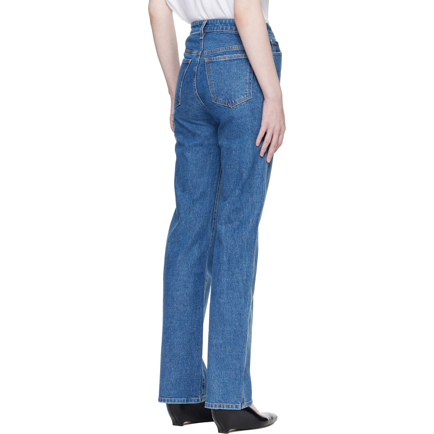  Khaite Blue Danielle Stretch Jeans 