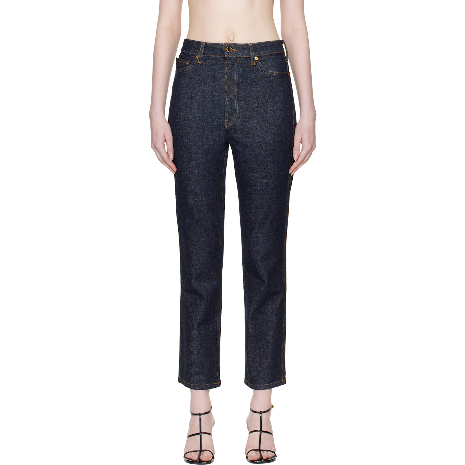 KHAITE Blue Abigail Stretch Jeans