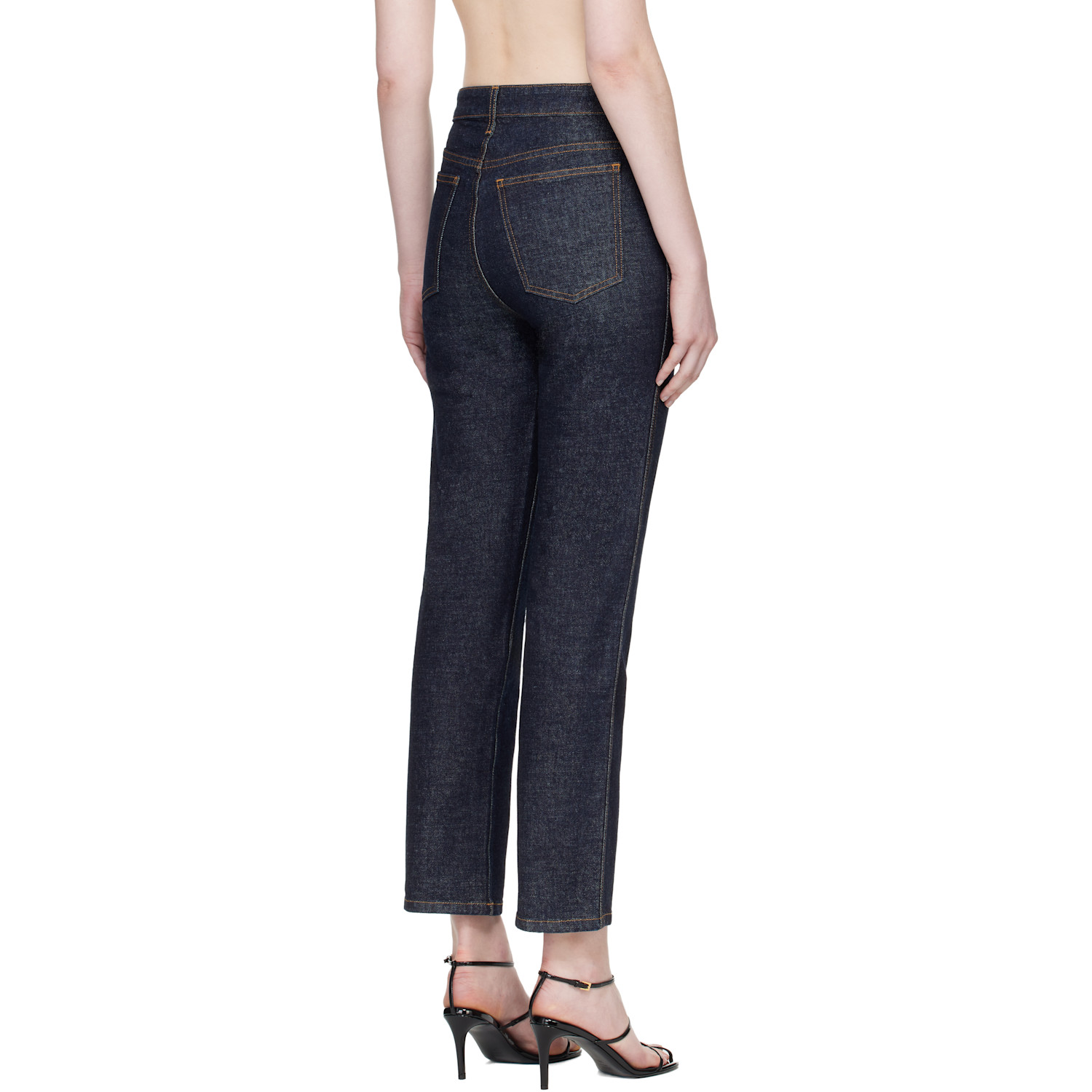  Khaite Blue Abigail Stretch Jeans 