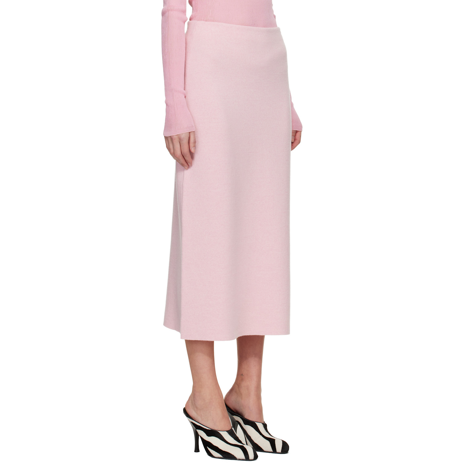  Khaite Pink Patri Maxi Skirt 