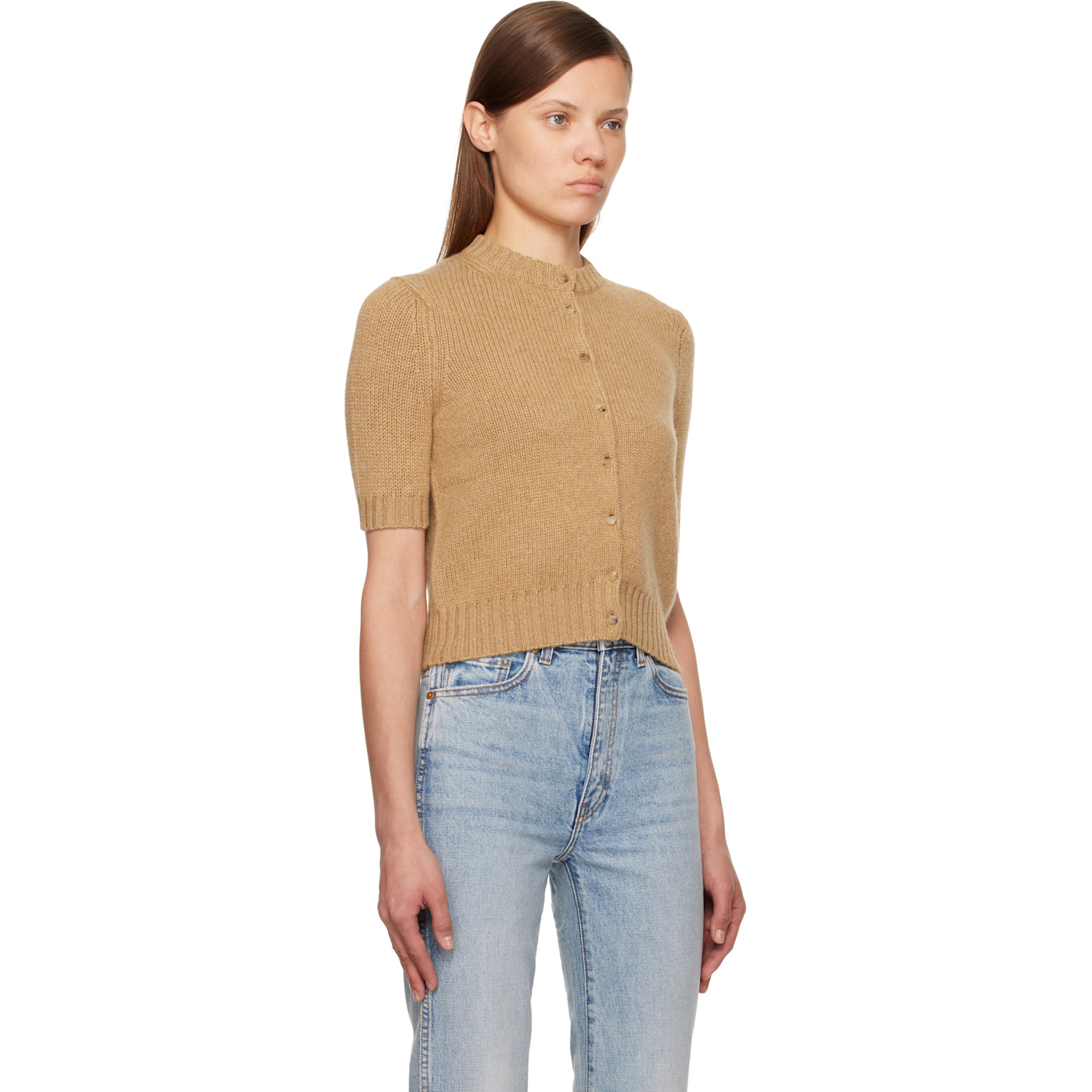  Khaite Beige Nora Cardigan 