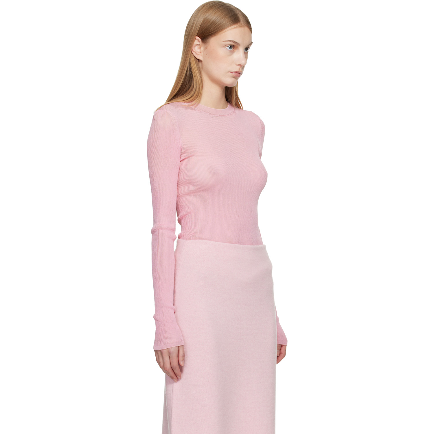  Khaite Pink Mosi Sweater 