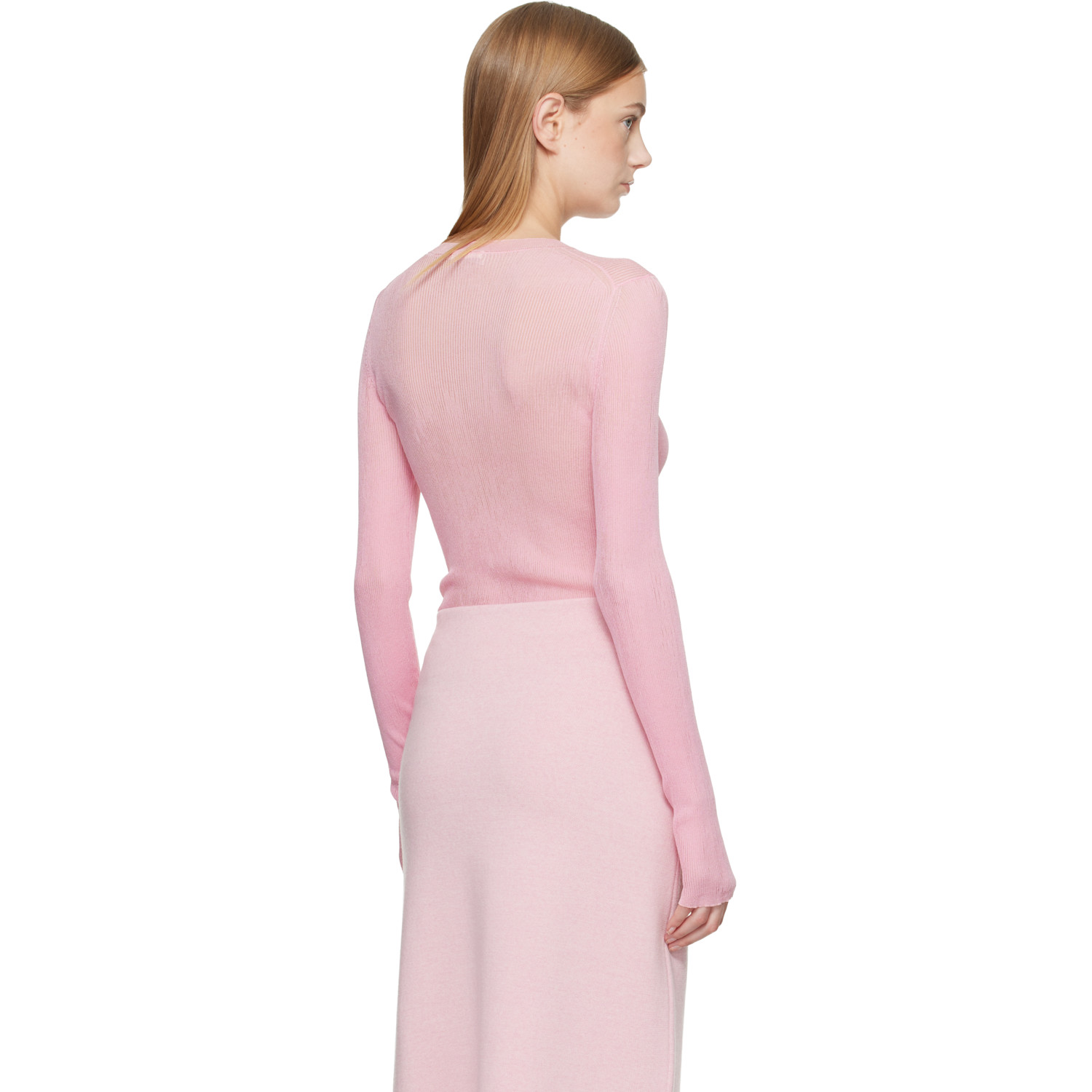  Khaite Pink Mosi Sweater 